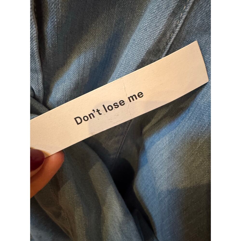 Reformation Anthropologie Sebastien Denim Midi Dress - Size 6 - Picture 10 of 11